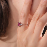 1.15 Carat Natural Diamond and Ruby Ring – Fine Jewelry Design - Gold Stone Diamond