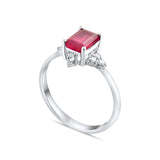 1.15 Carat Natural Diamond and Ruby Ring – Fine Jewelry Design - Gold Stone Diamond