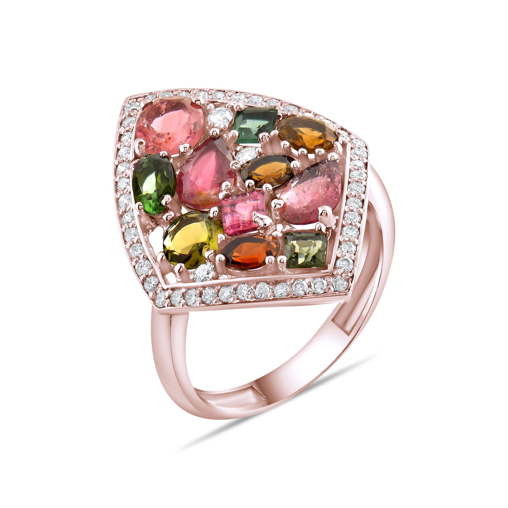 3.48 Carat Natural Diamond Ring – Fine Jewelry Design - Gold Stone Diamond