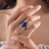 10.02 Carat Natural Diamond and Tanzanite Ring – Fine Jewelry Design - Gold Stone Diamond