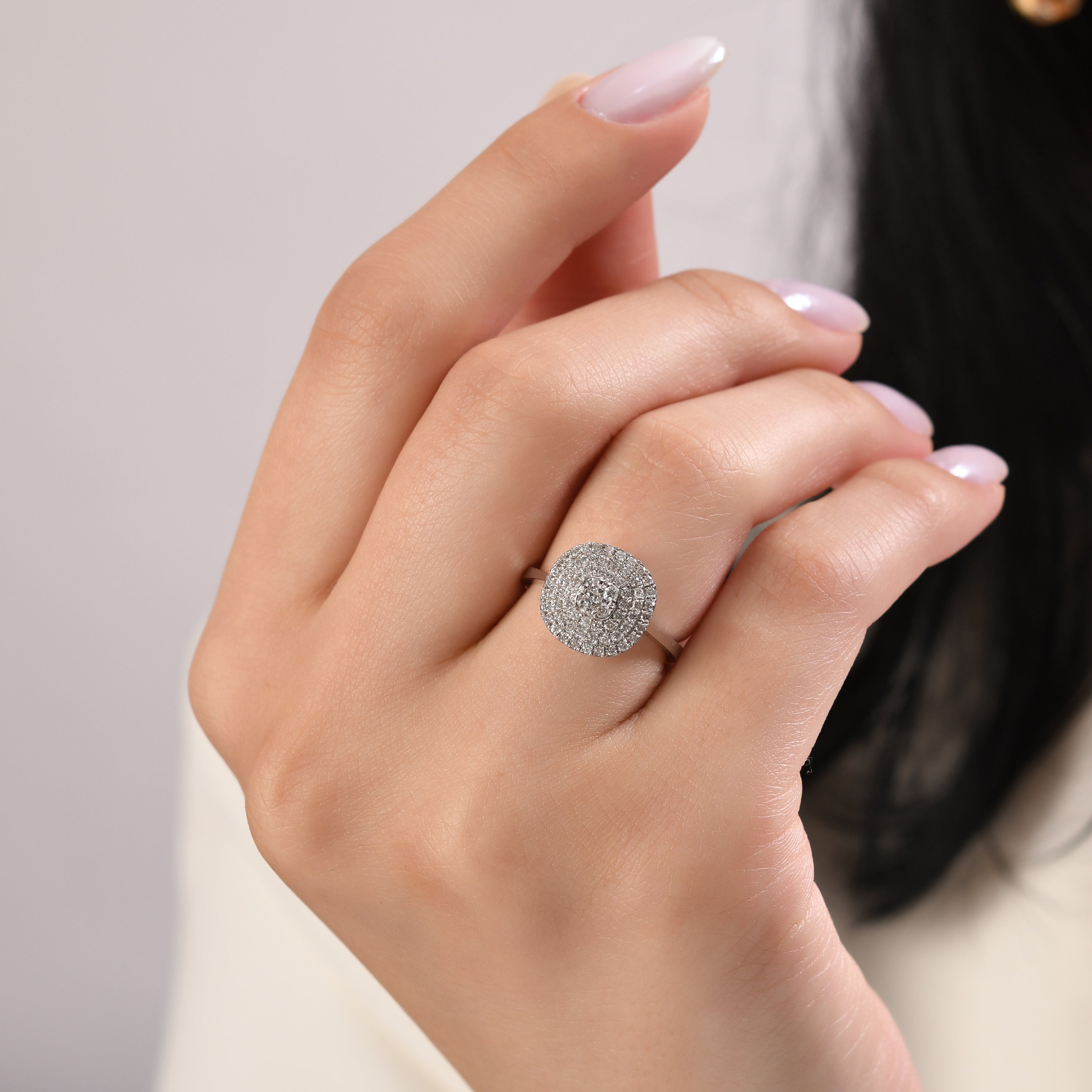 0.25 Carat Natural Diamond Ring – Fine Jewelry Design - Gold Stone Diamond