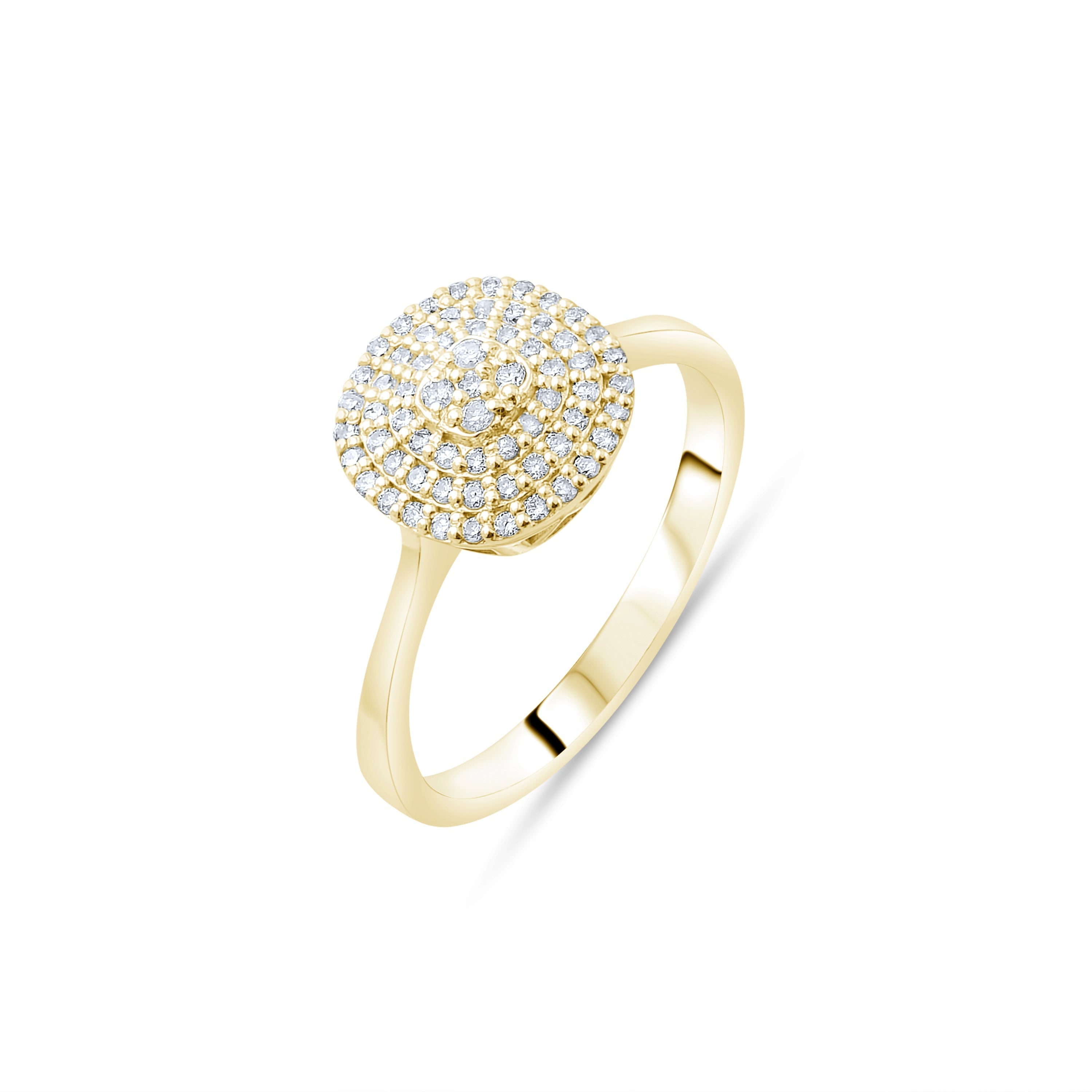 0.25 Carat Natural Diamond Ring – Fine Jewelry Design - Gold Stone Diamond