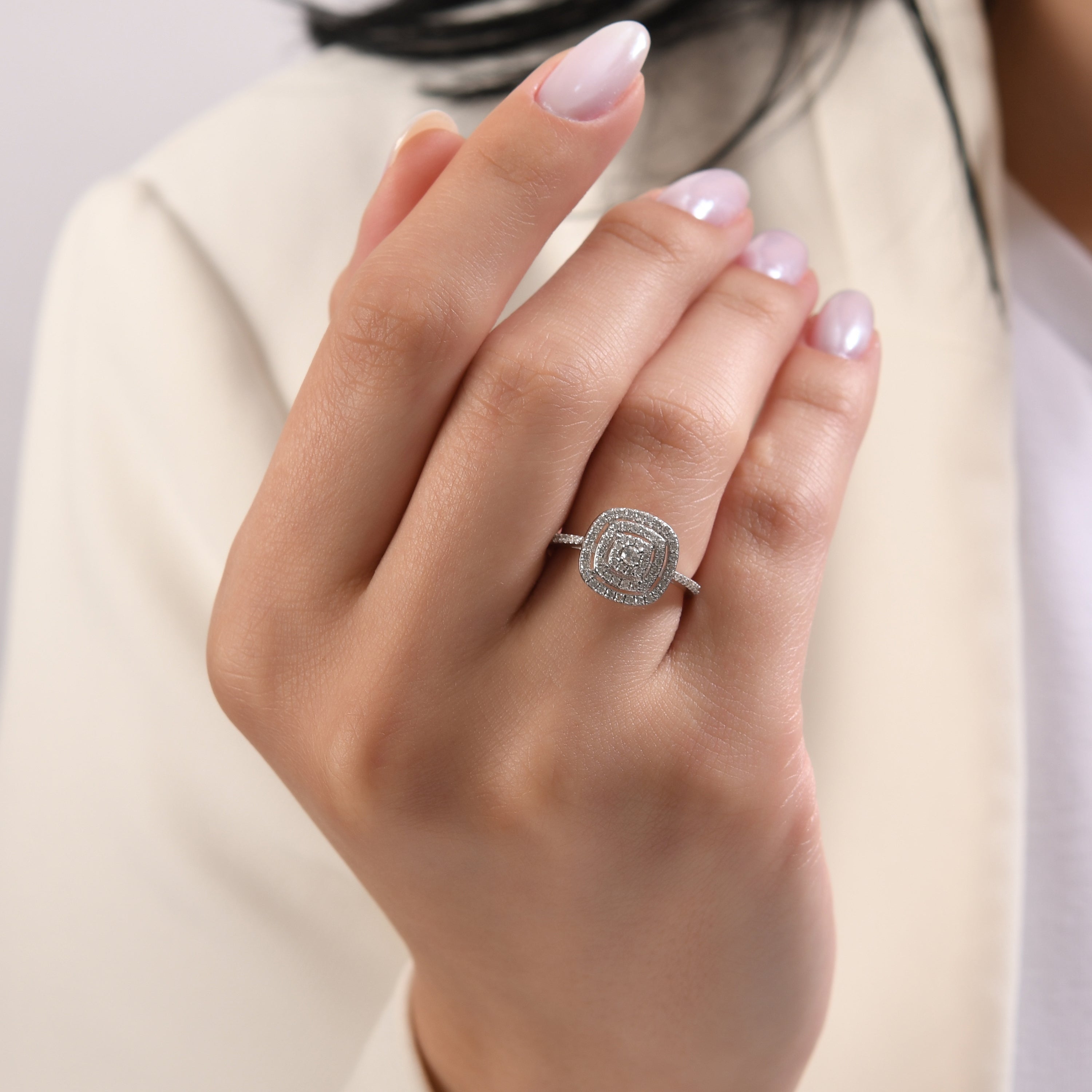 0.46 Carat Natural Diamond Ring – Fine Jewelry Design - Gold Stone Diamond