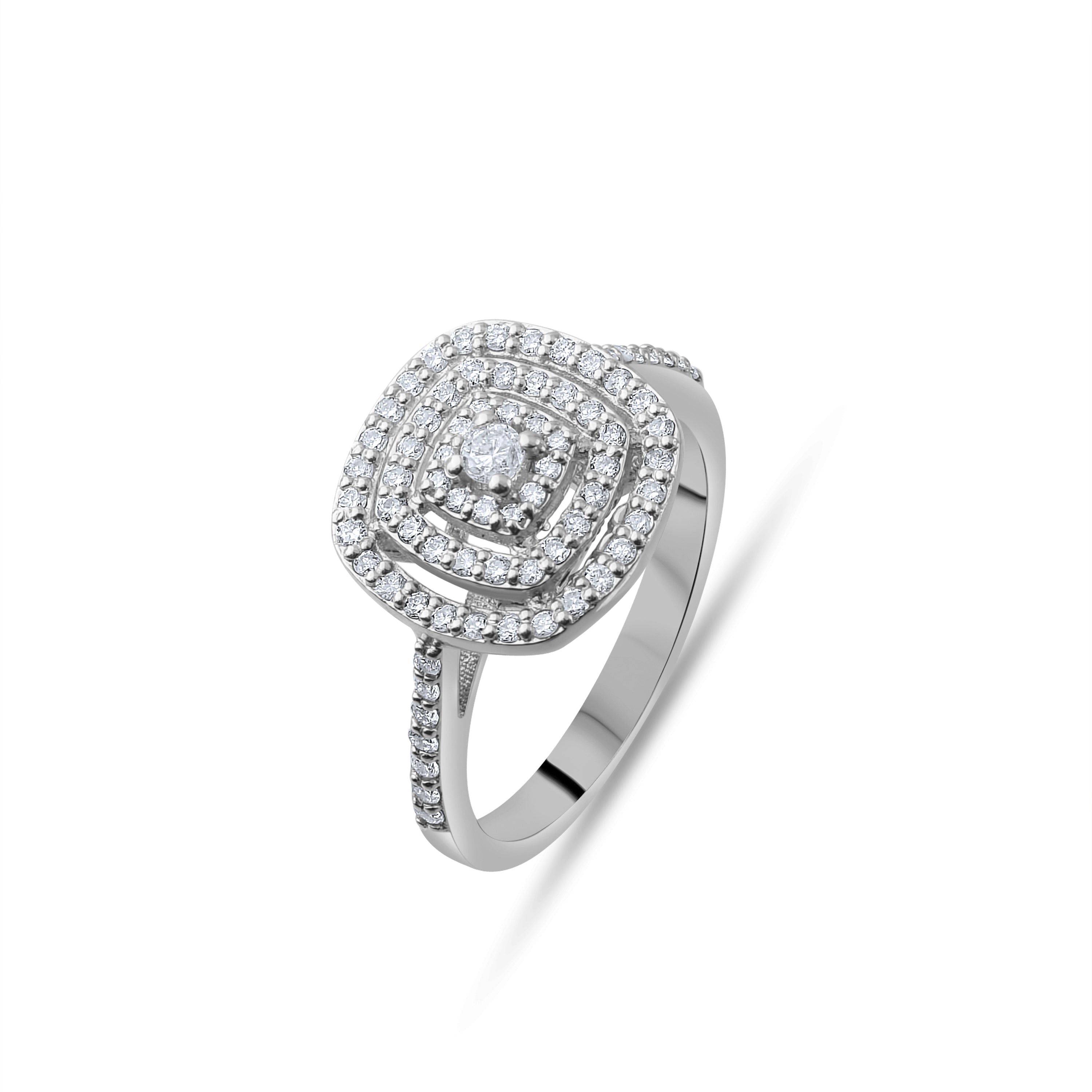 0.46 Carat Natural Diamond Ring – Fine Jewelry Design - Gold Stone Diamond