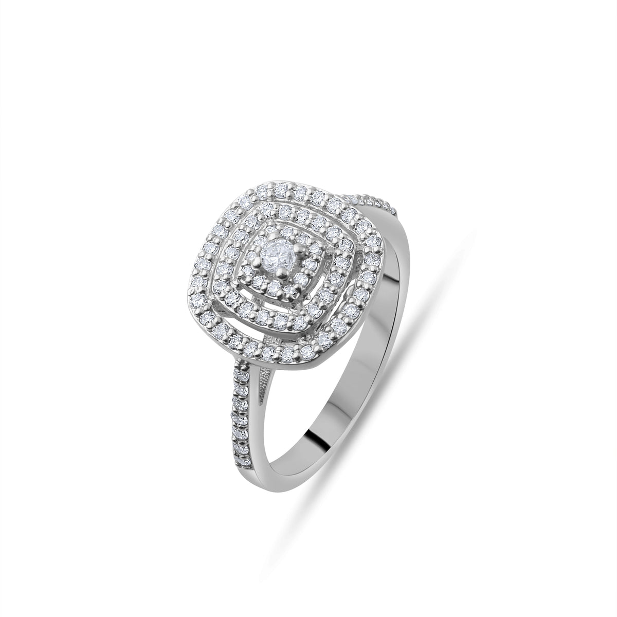 0.46 Carat Natural Diamond Ring – Fine Jewelry Design - Gold Stone Diamond