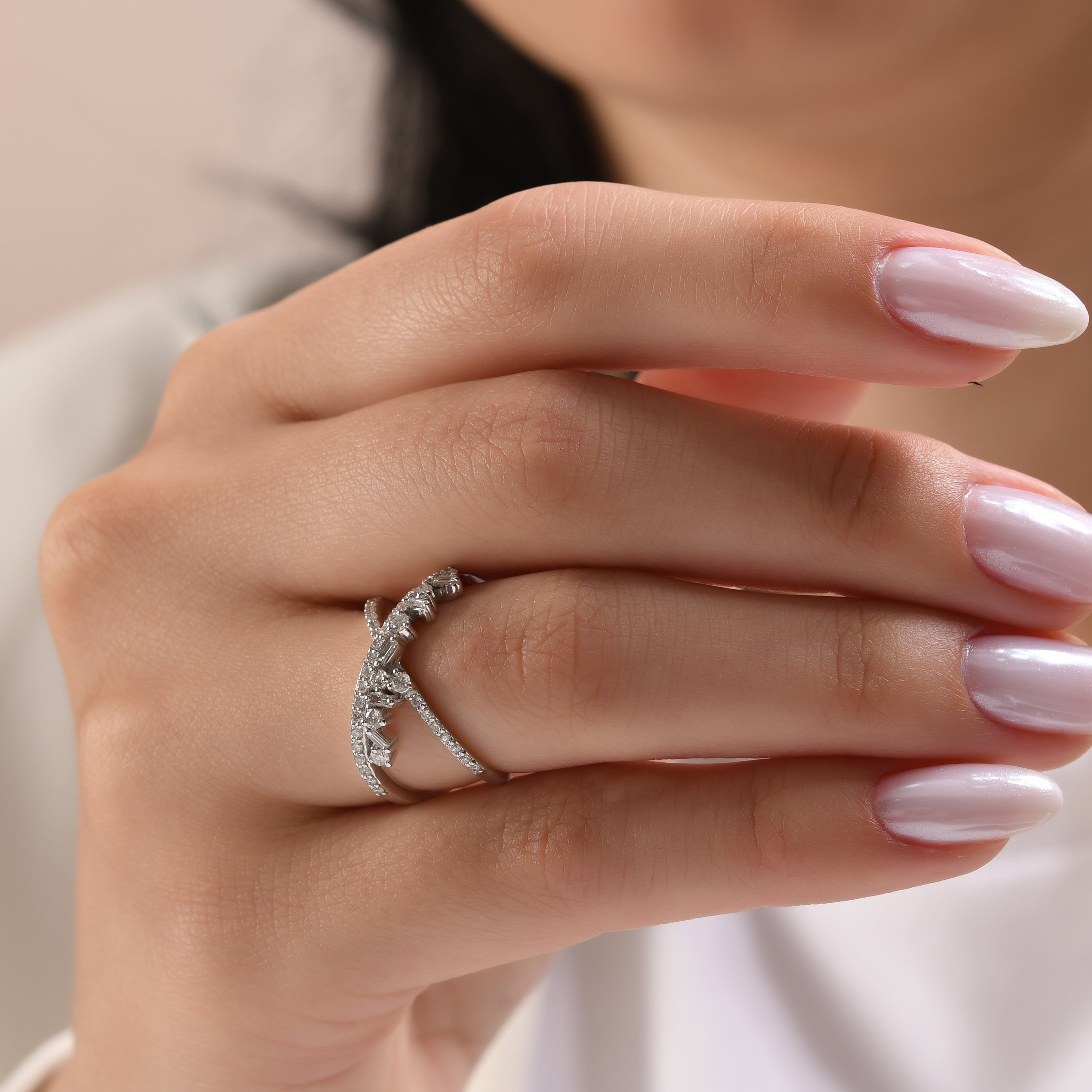 0.64 Carat Natural Diamond Ring – Fine Jewelry Design - Gold Stone Diamond