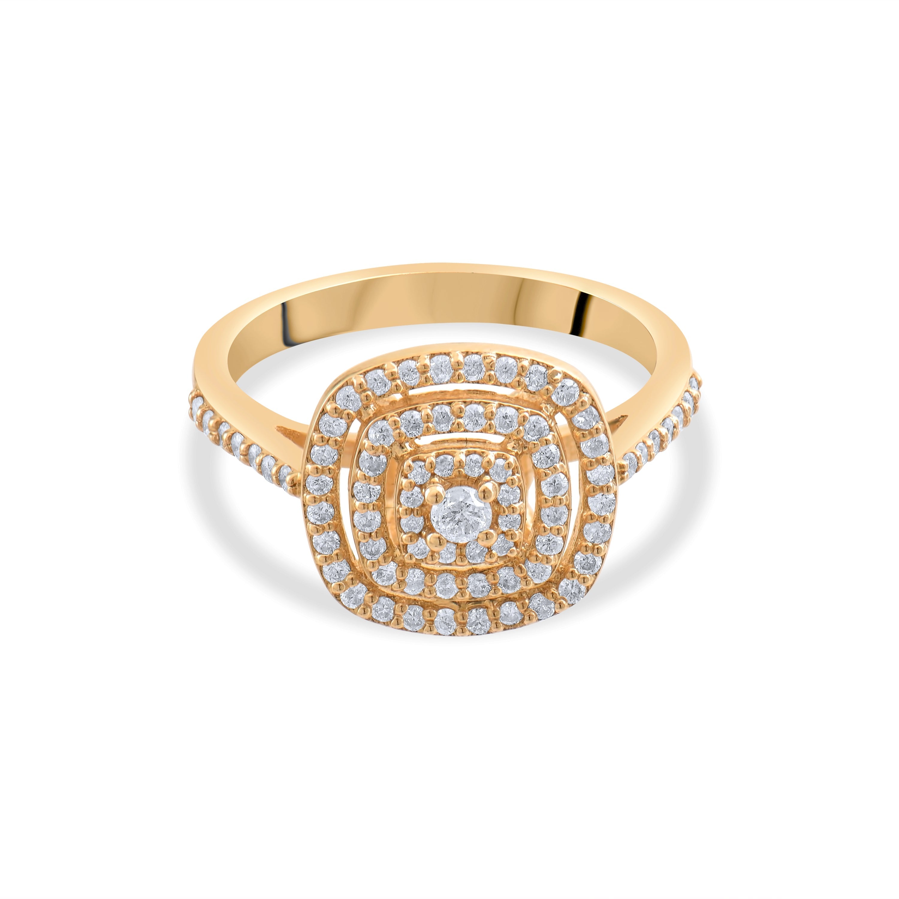 0.32 Carat Natural Diamond Ring – Fine Jewelry Design - Gold Stone Diamond