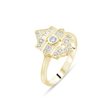 0.14 Carat Natural Diamond Ring – Fine Jewelry Design - Gold Stone Diamond