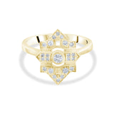 0.14 Carat Natural Diamond Ring – Fine Jewelry Design - Gold Stone Diamond