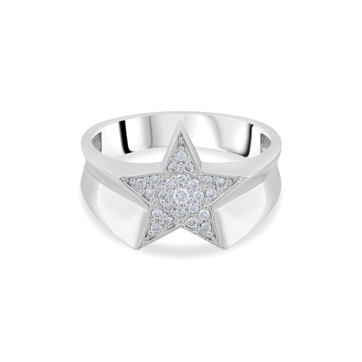 0.13 Carat Natural Diamond Ring – Fine Jewelry Design - Gold Stone Diamond