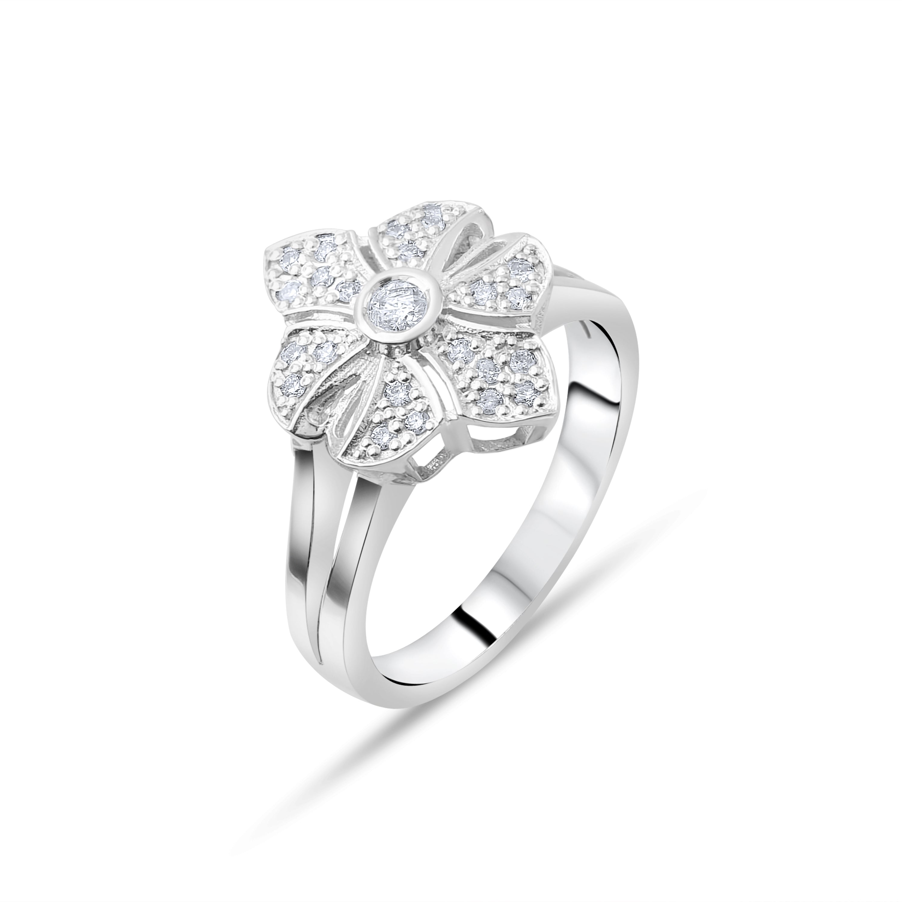 0.15 Carat Natural Diamond Ring – Fine Jewelry Design - Gold Stone Diamond