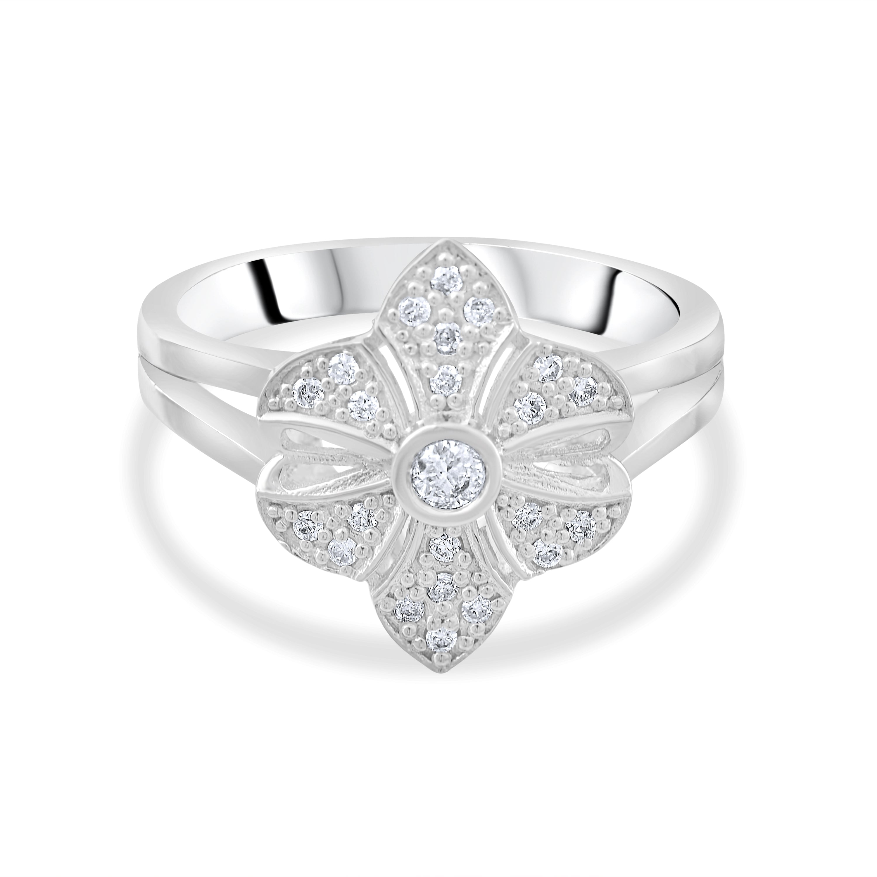 0.15 Carat Natural Diamond Ring – Fine Jewelry Design - Gold Stone Diamond