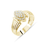 0.17 Carat Natural Diamond Ring – Fine Jewelry Design - Gold Stone Diamond