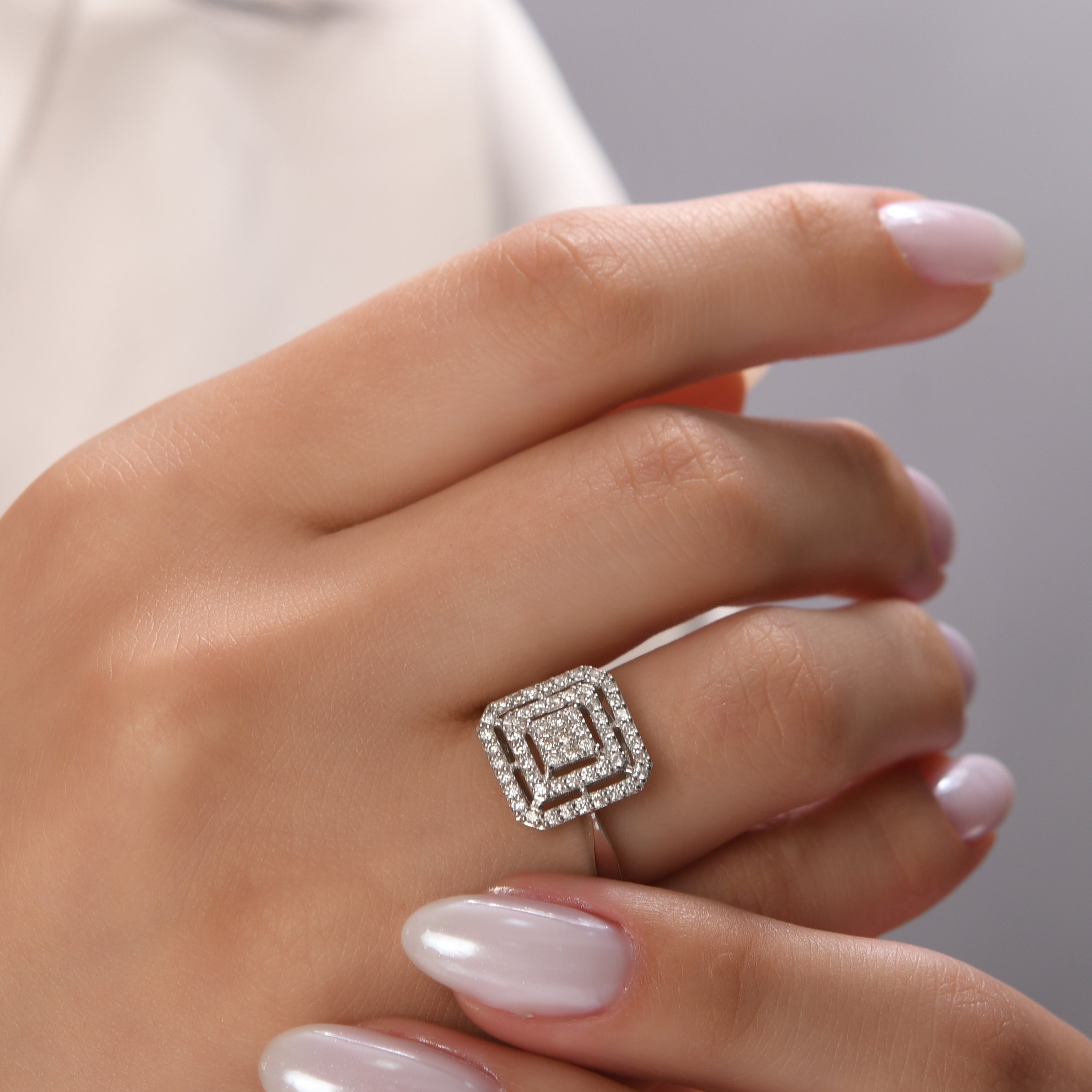 0.48 Carat Natural Diamond Ring – Fine Jewelry Design - Gold Stone Diamond