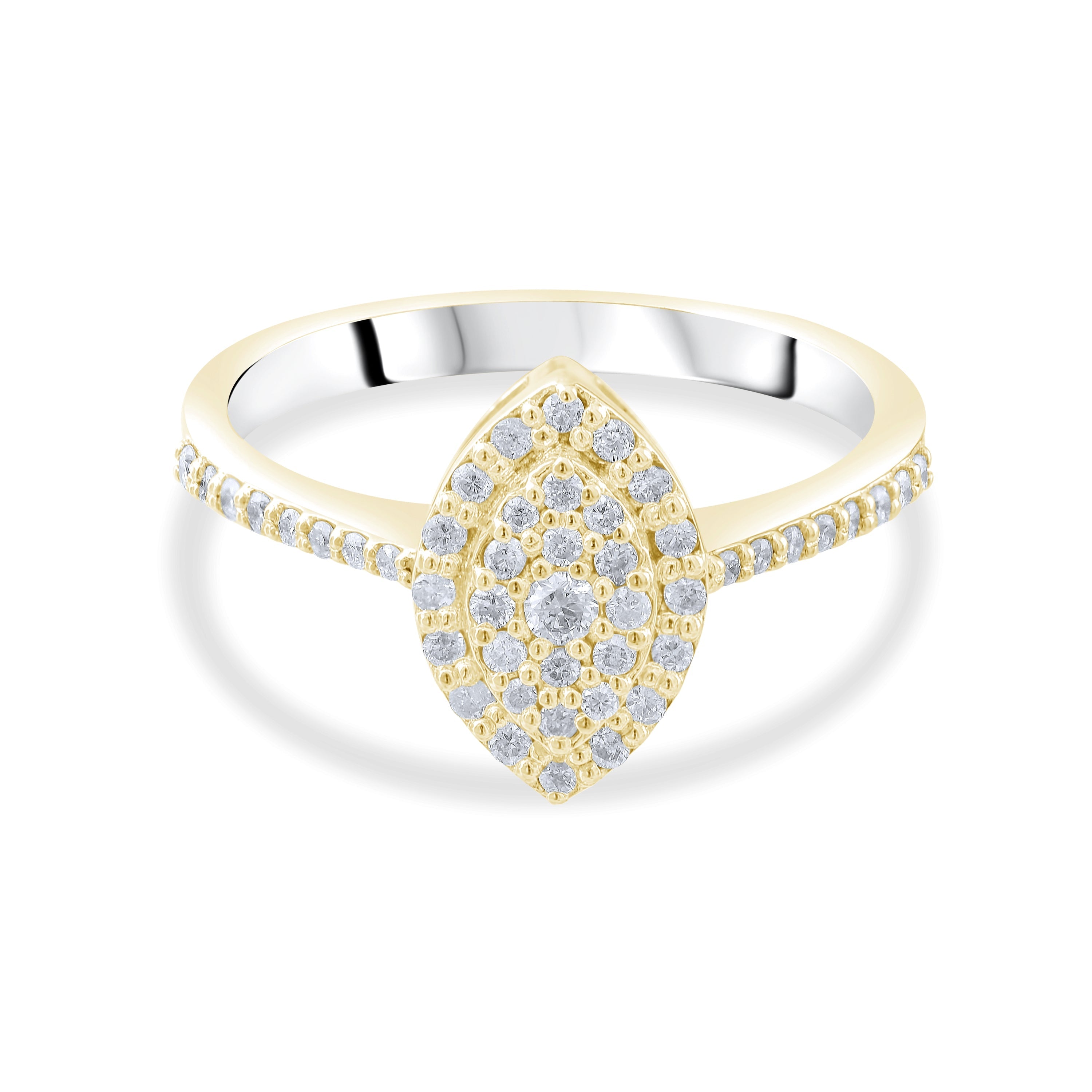 0.35 Carat Natural Diamond Ring – Fine Jewelry Design - Gold Stone Diamond