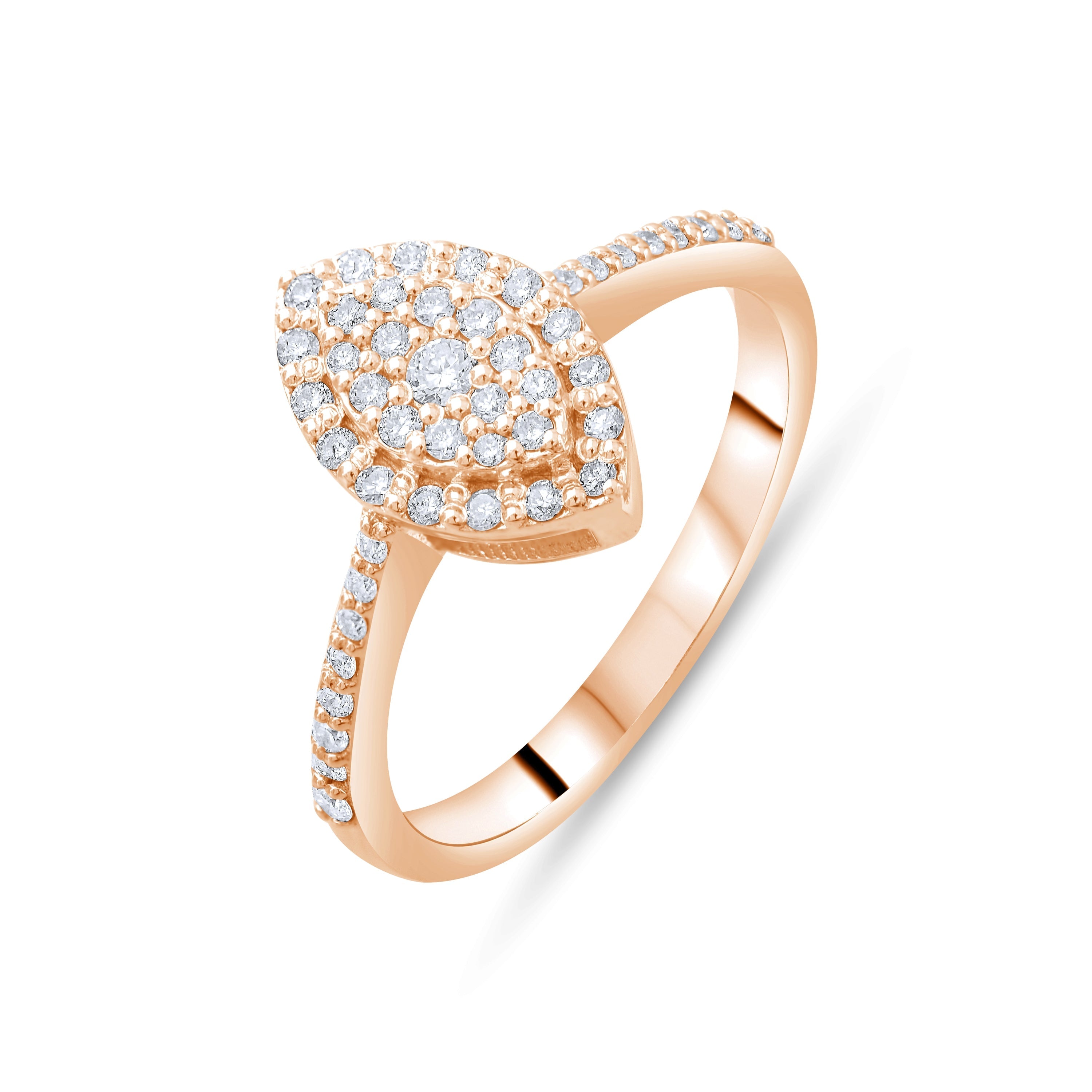 0.35 Carat Natural Diamond Ring – Fine Jewelry Design - Gold Stone Diamond