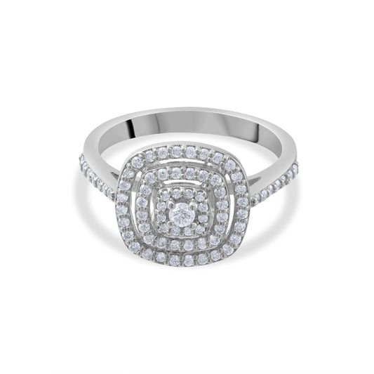 0.46 Carat Natural Diamond Ring – Fine Jewelry Design - Gold Stone Diamond
