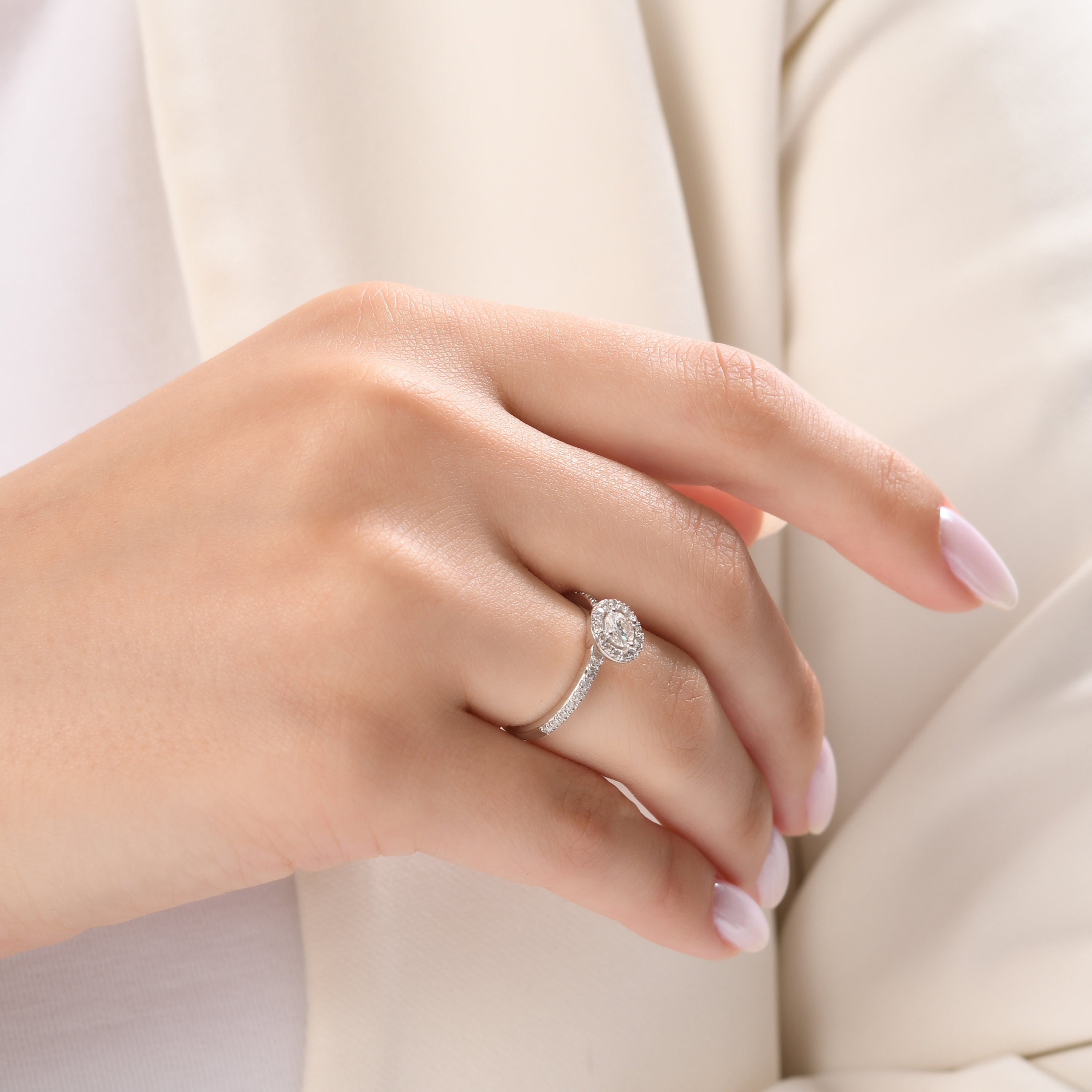 0.32 Carat Natural Diamond Ring – Fine Jewelry Design - Gold Stone Diamond