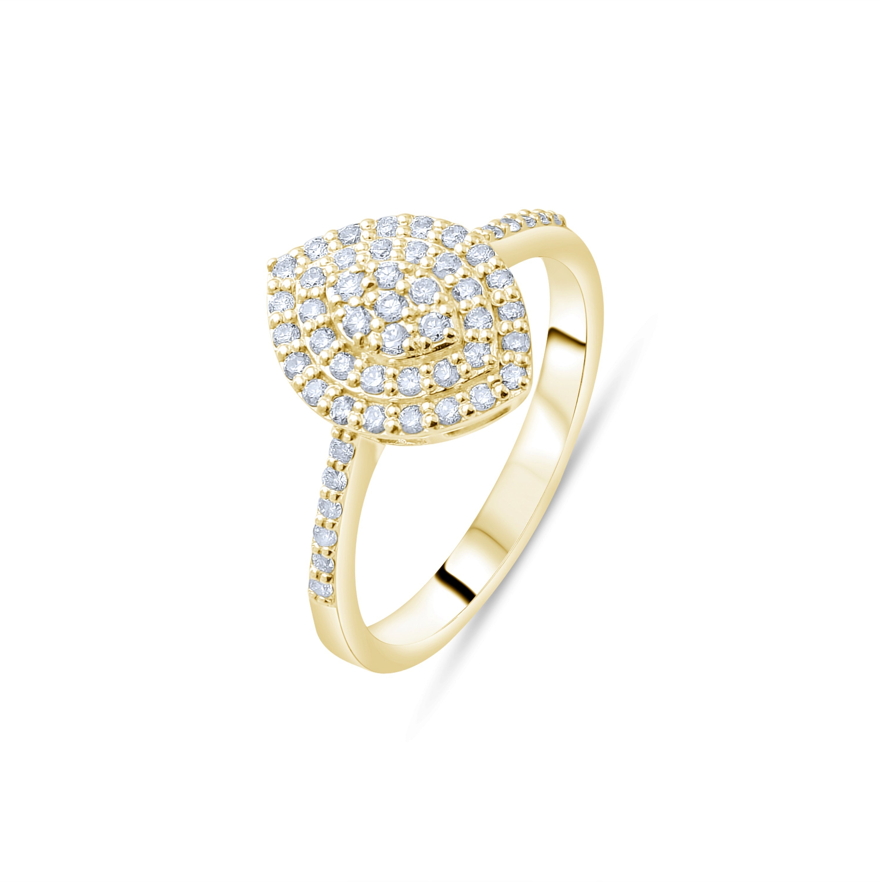 0.31 Carat Natural Diamond Ring – Fine Jewelry Design - Gold Stone Diamond