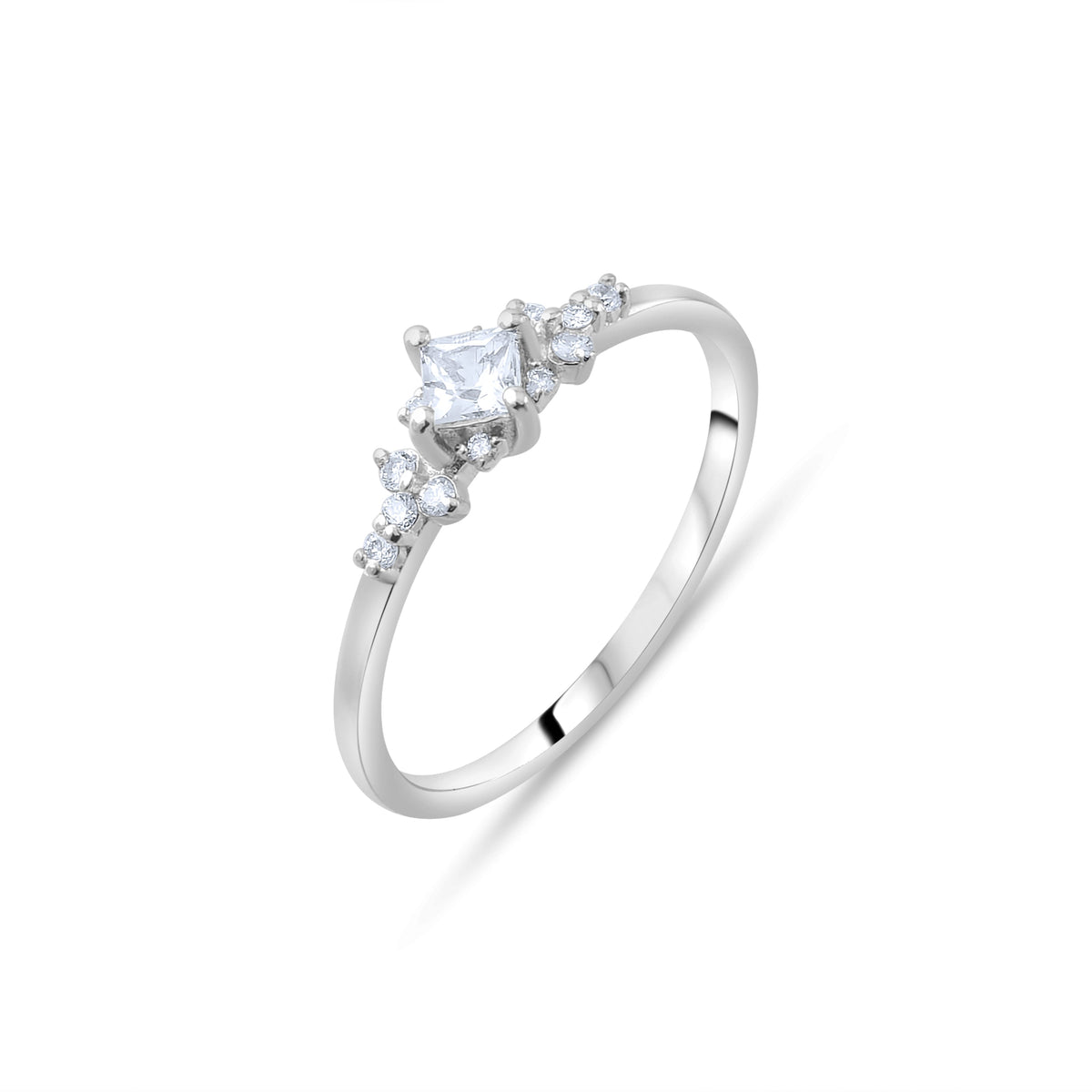 0.27 Carat Natural Diamond and Sapphire Ring – Fine Jewelry Design - Gold Stone Diamond