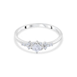 0.27 Carat Natural Diamond and Sapphire Ring – Fine Jewelry Design - Gold Stone Diamond