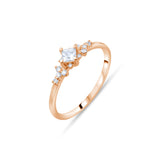 0.27 Carat Natural Diamond and Sapphire Ring – Fine Jewelry Design - Gold Stone Diamond