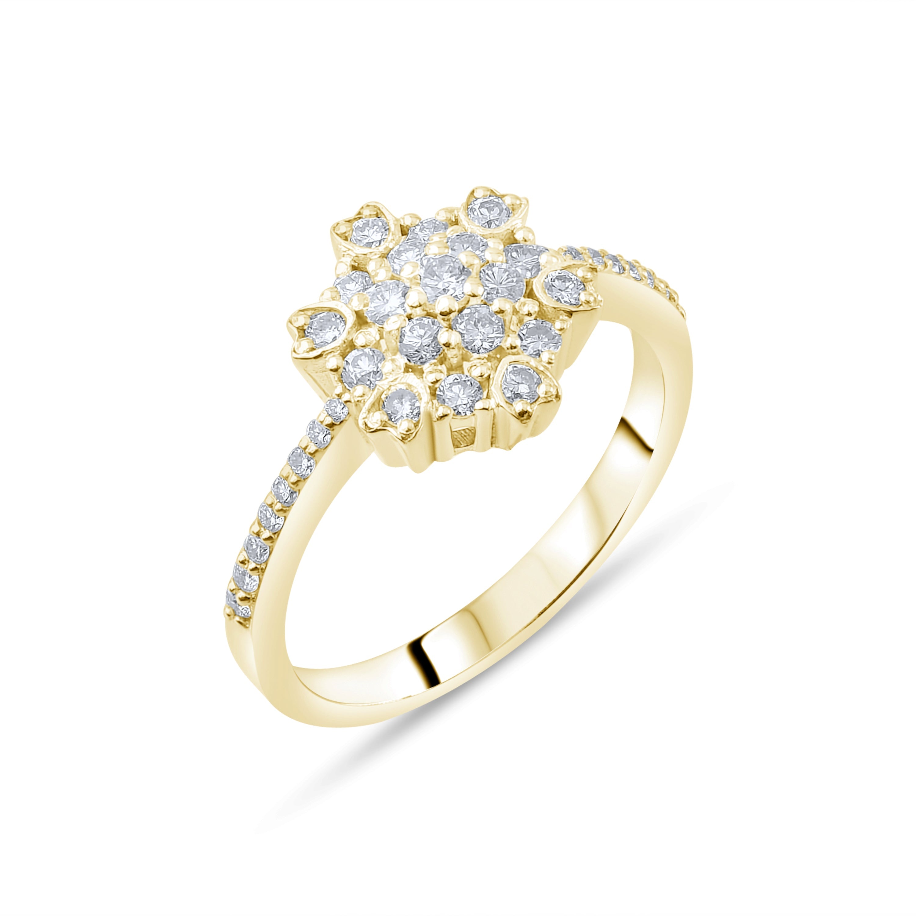 0.50 Carat Natural Diamond Ring – Fine Jewelry Design - Gold Stone Diamond