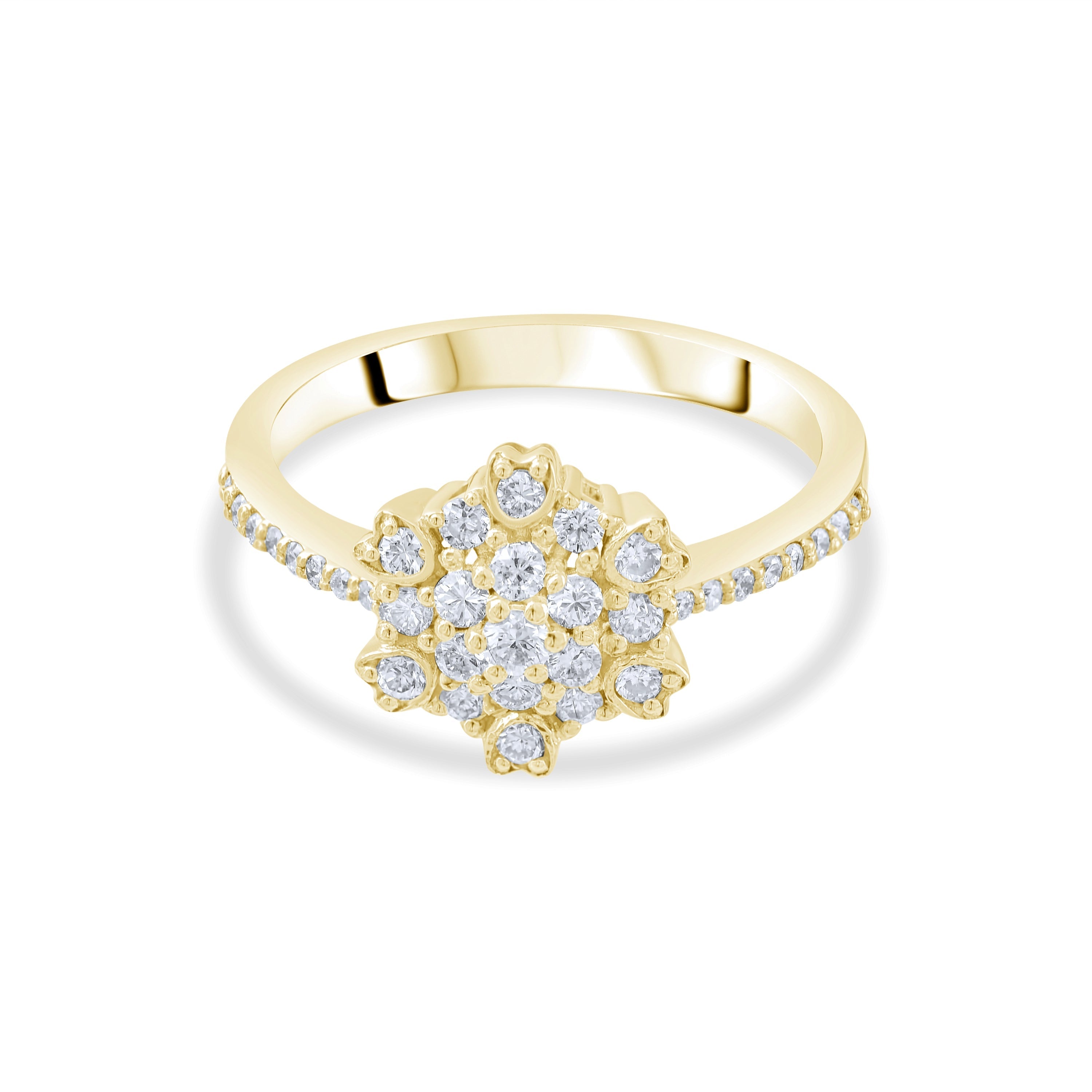 0.50 Carat Natural Diamond Ring – Fine Jewelry Design - Gold Stone Diamond