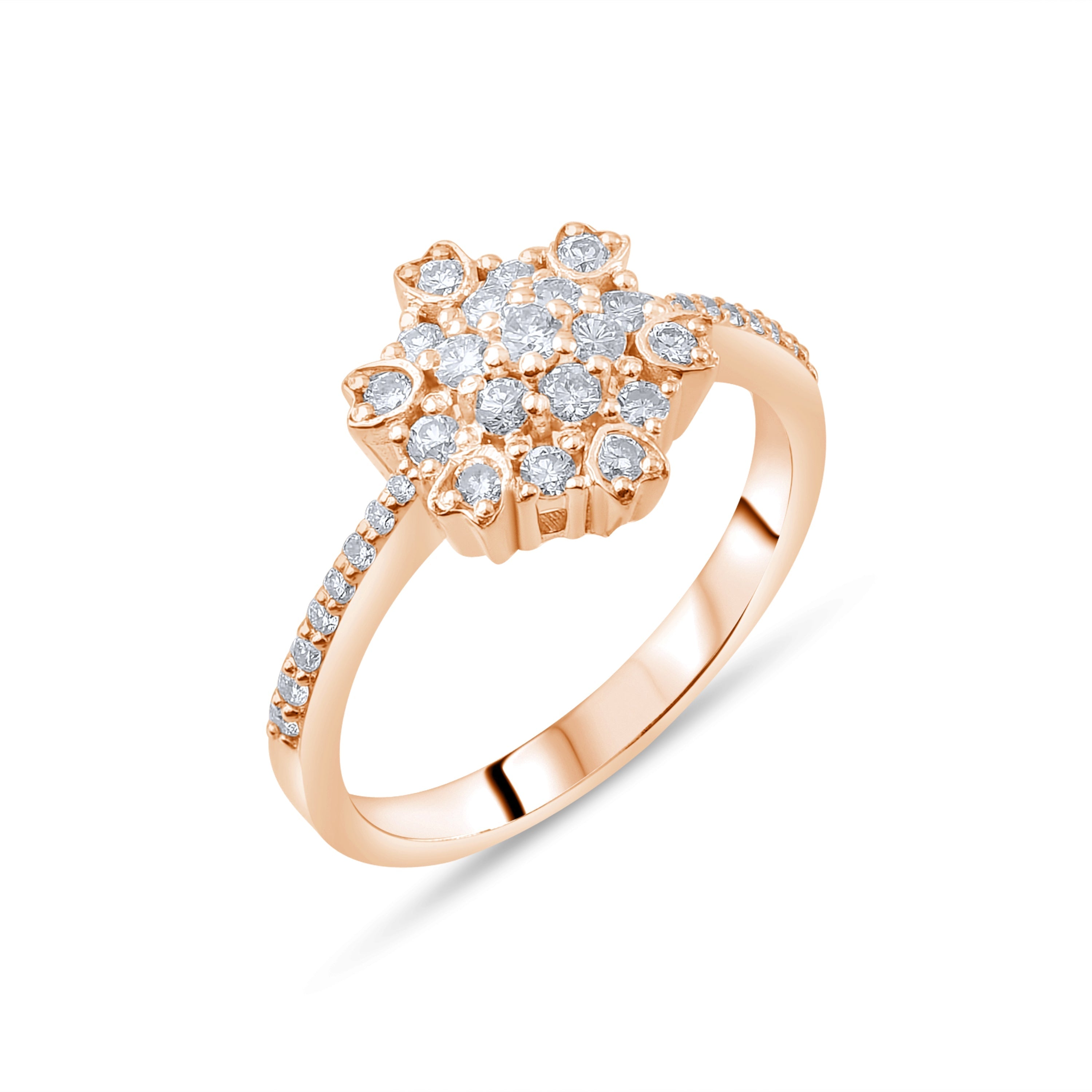 0.50 Carat Natural Diamond Ring – Fine Jewelry Design - Gold Stone Diamond