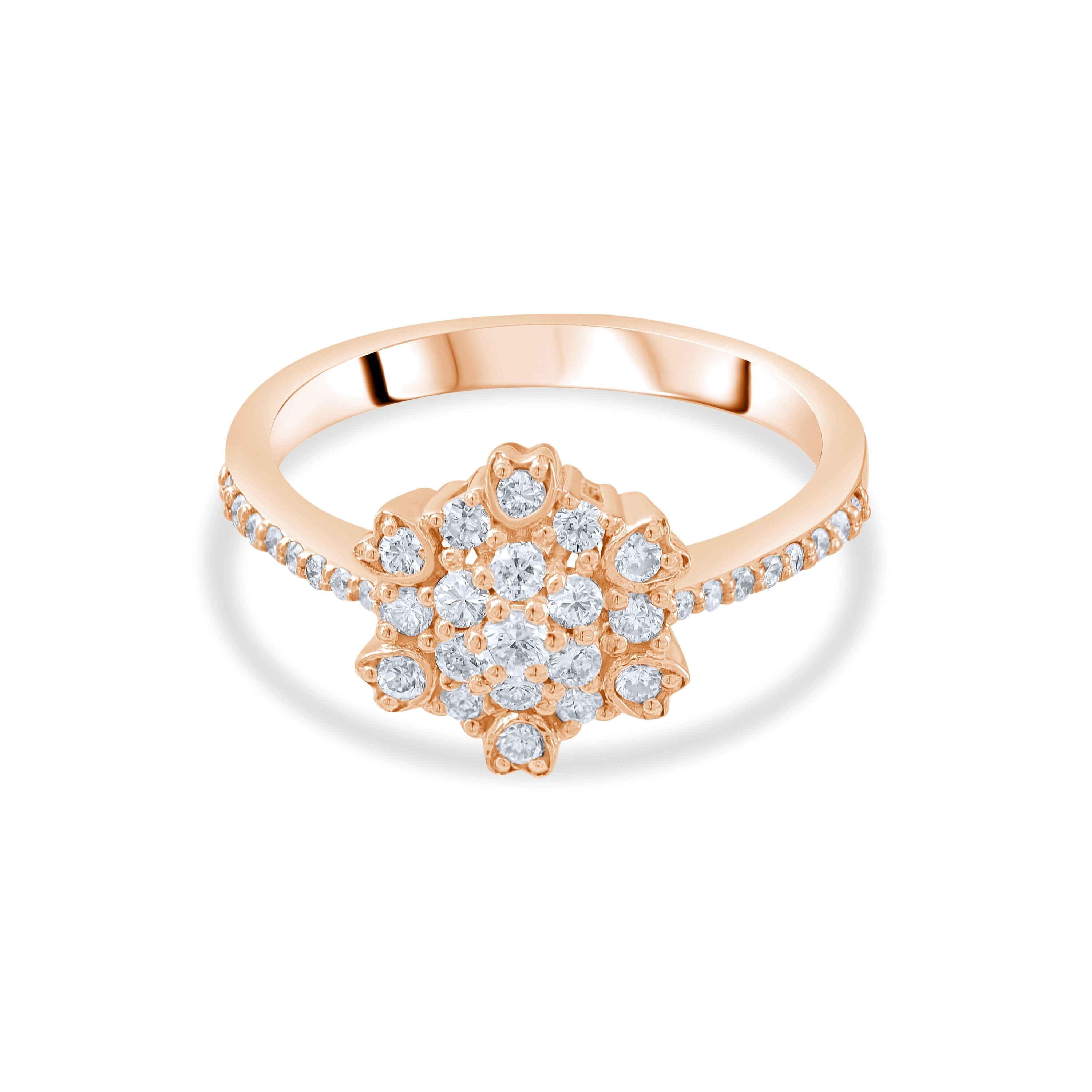 0.50 Carat Natural Diamond Ring – Fine Jewelry Design - Gold Stone Diamond