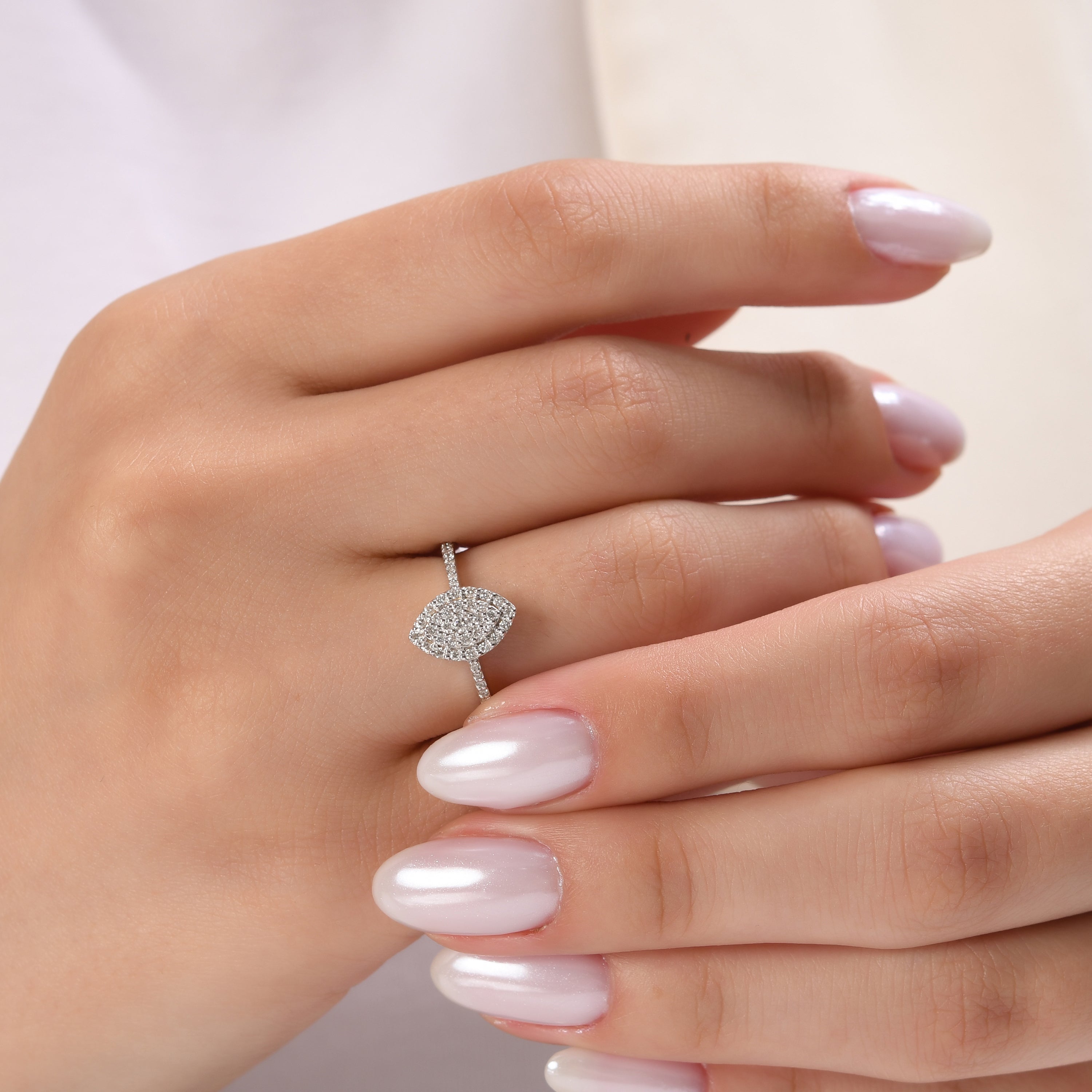 0.26 Carat Natural Diamond Ring – Fine Jewelry Design - Gold Stone Diamond