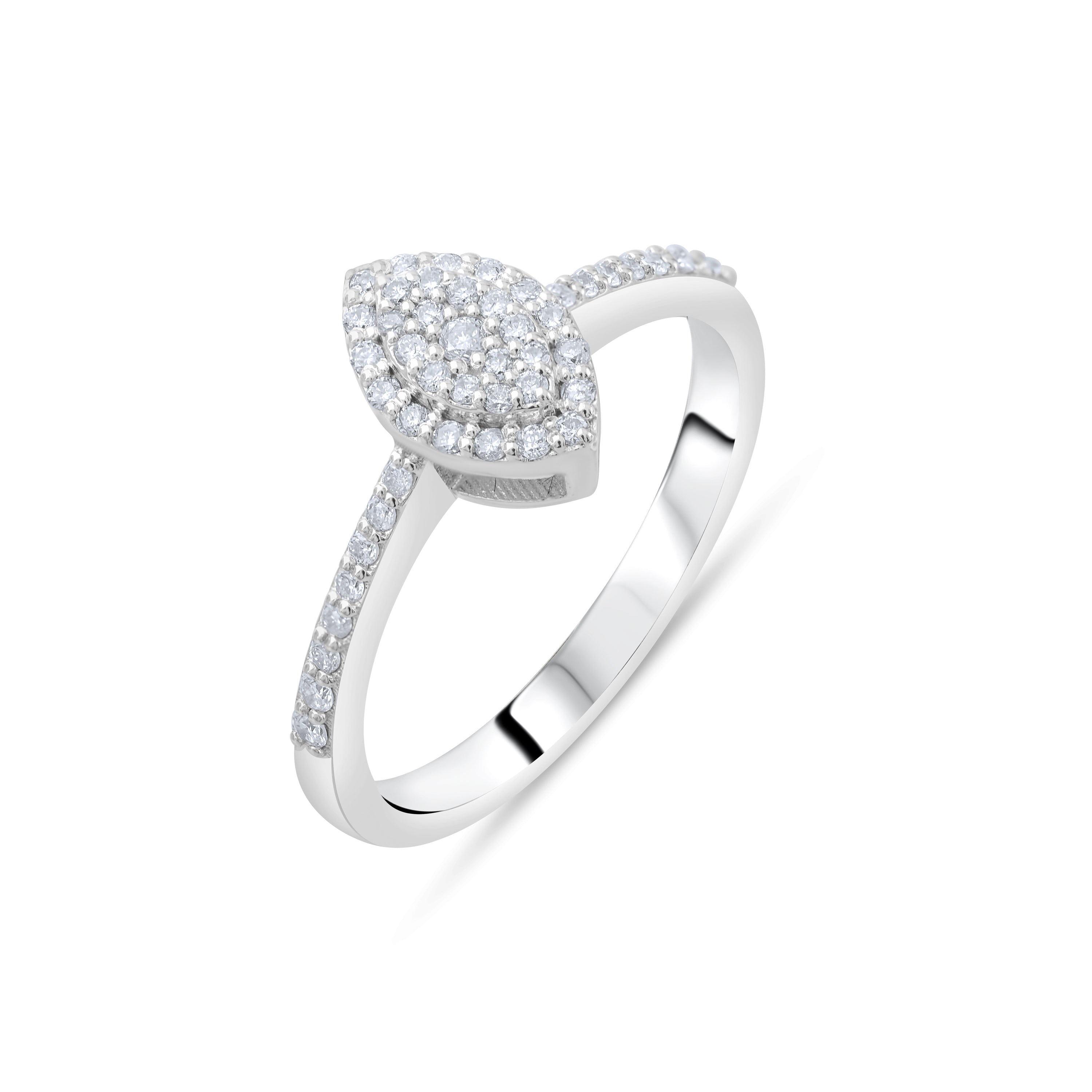 0.26 Carat Natural Diamond Ring – Fine Jewelry Design - Gold Stone Diamond