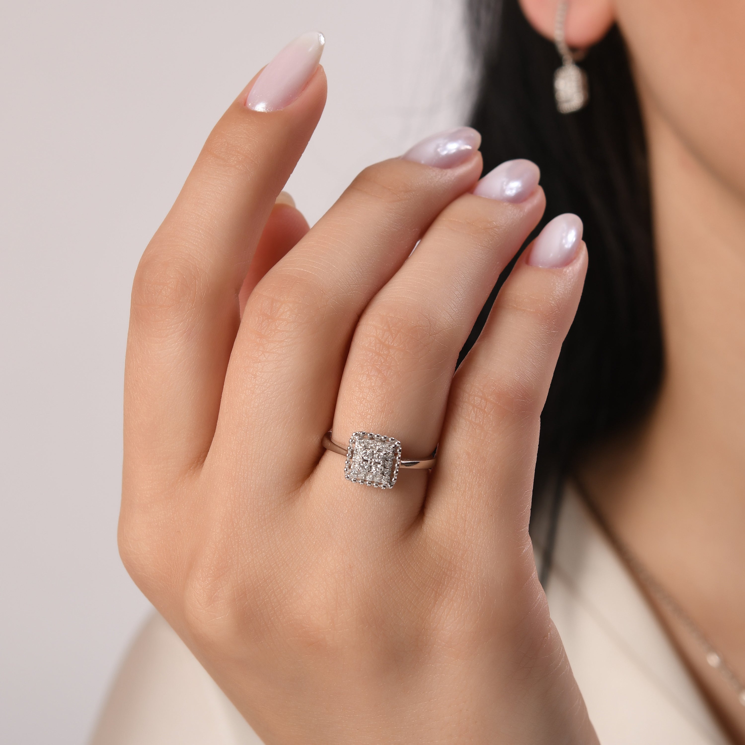 0.23 Carat Natural Diamond Ring – Fine Jewelry Design - Gold Stone Diamond