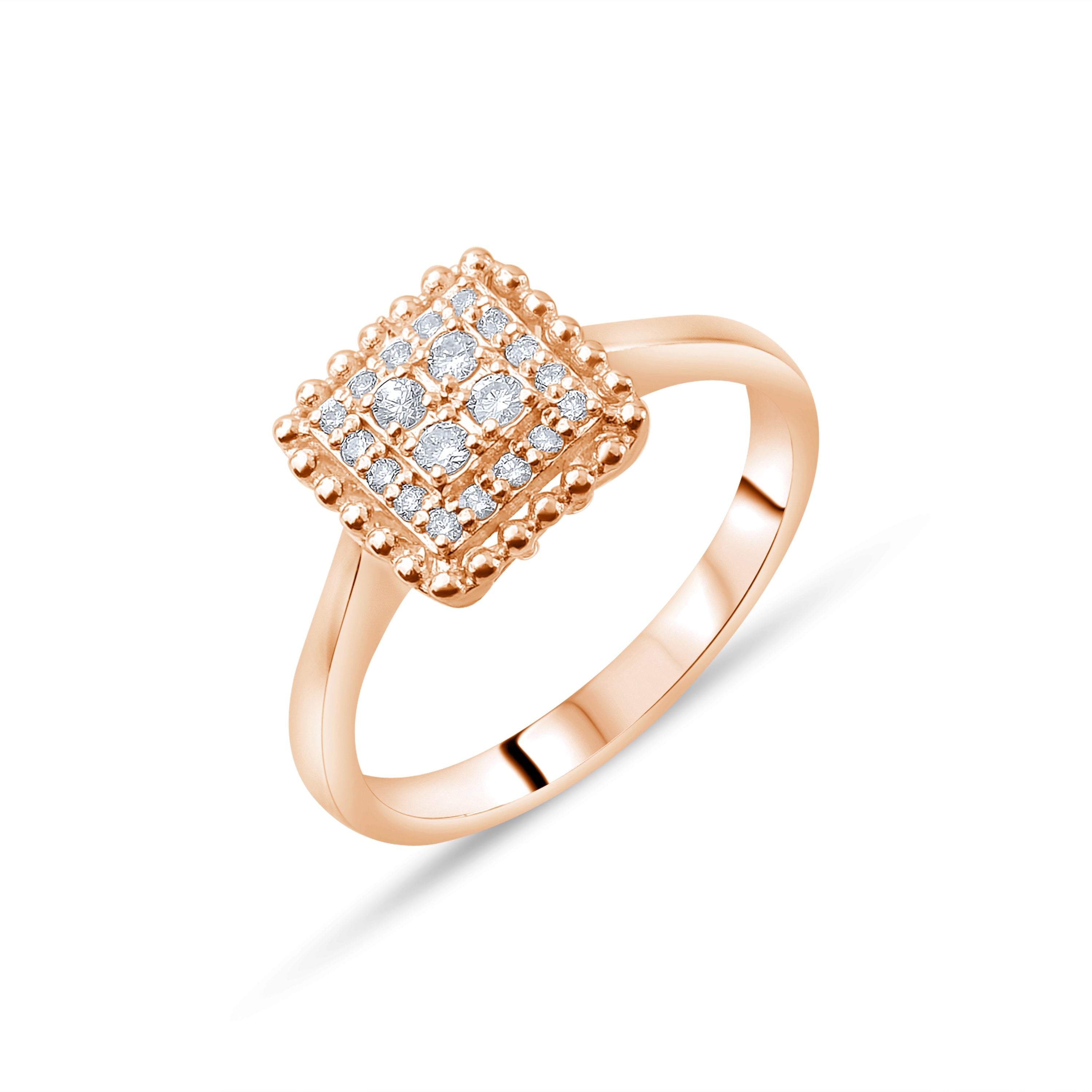 0.23 Carat Natural Diamond Ring – Fine Jewelry Design - Gold Stone Diamond
