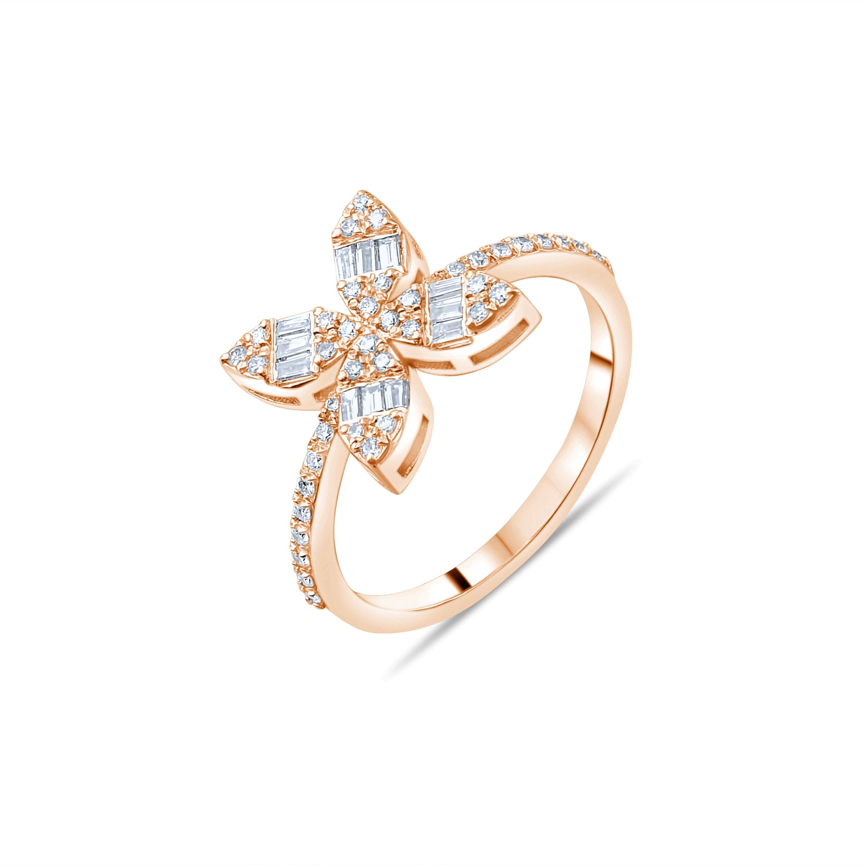 0.32 Carat Natural Baguette Diamond Ring – Fine Jewelry Design - Gold Stone Diamond