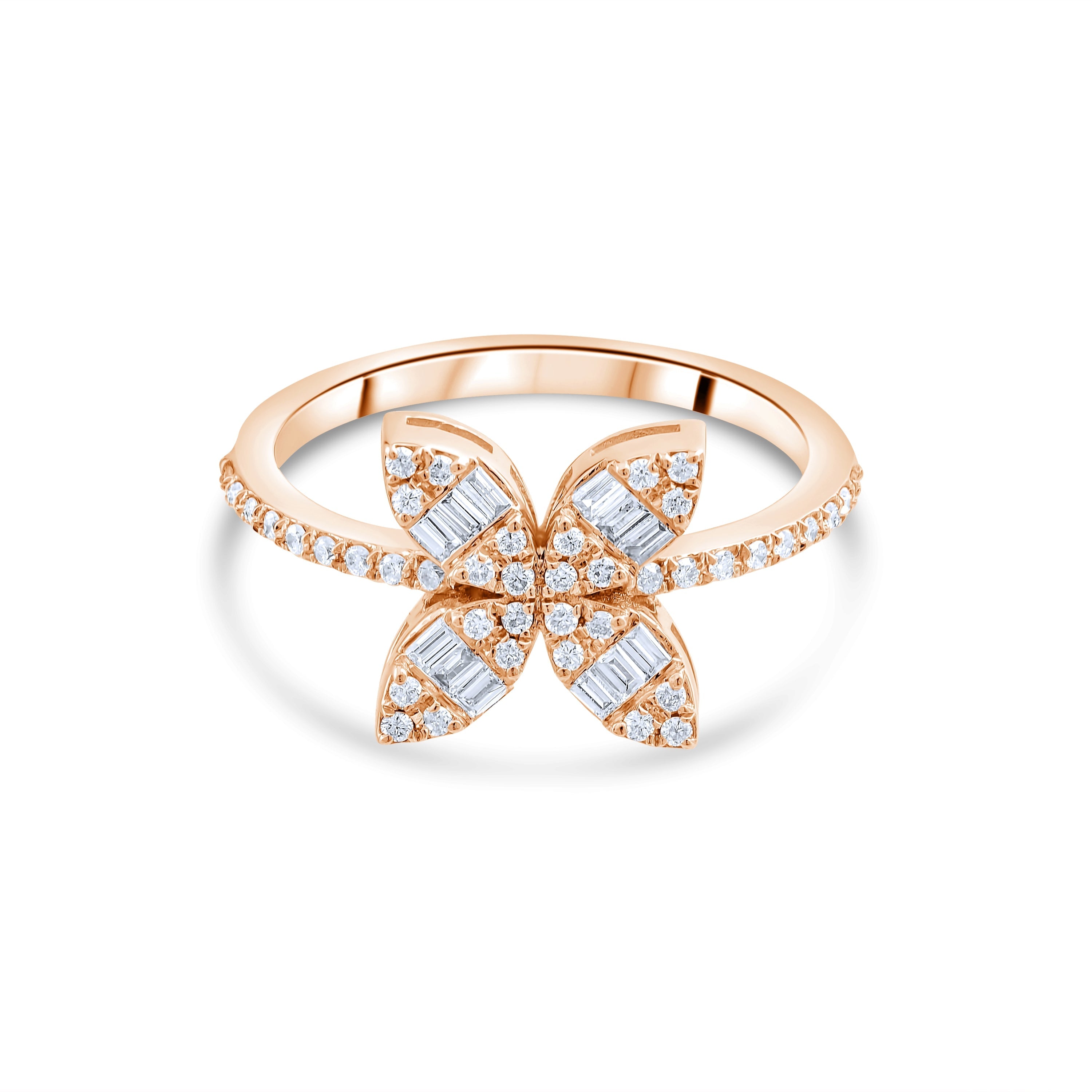 0.32 Carat Natural Baguette Diamond Ring – Fine Jewelry Design - Gold Stone Diamond