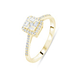 0.42 Carat Natural Baguette Diamond Ring – Fine Jewelry Design - Gold Stone Diamond