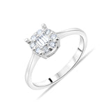 0.20 Carat Natural Baguette Diamond Ring – Fine Jewelry Design - Gold Stone Diamond