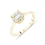 0.20 Carat Natural Baguette Diamond Ring – Fine Jewelry Design - Gold Stone Diamond
