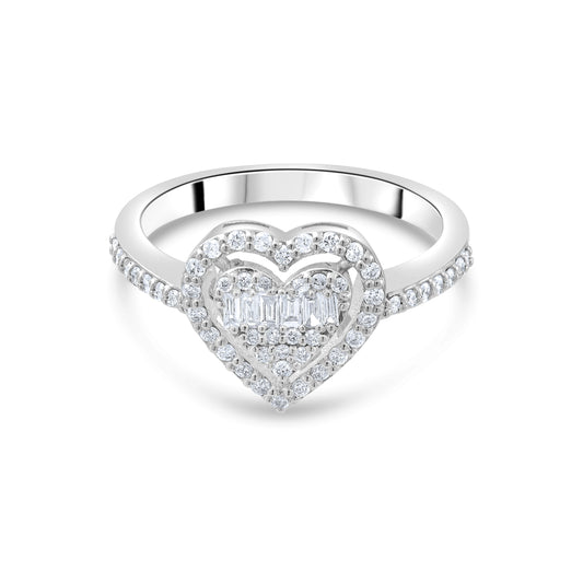 0.23 Carat Natural Baguette Diamond Ring – Fine Jewelry Design Style - Gold Stone Diamond