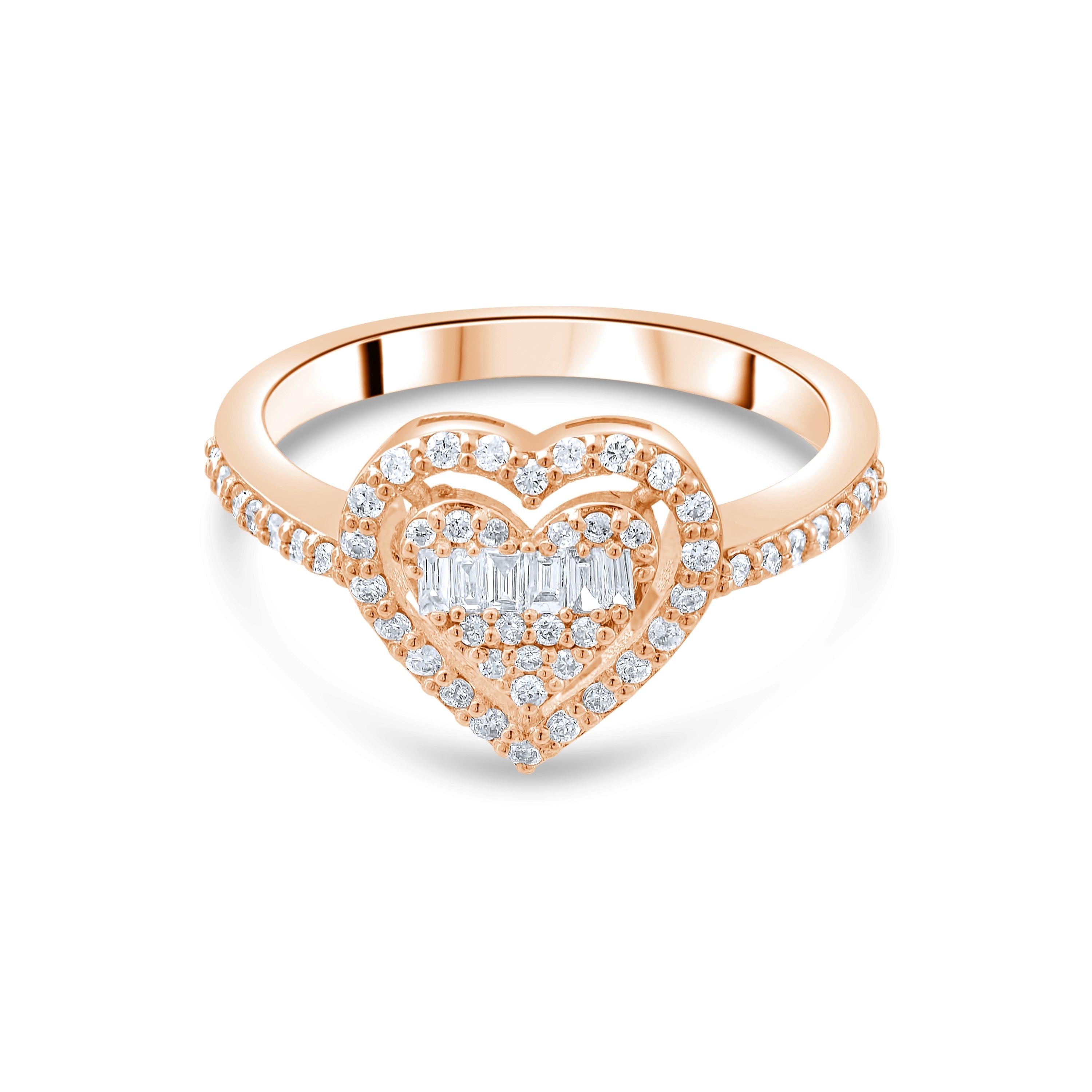 0.23 Carat Natural Baguette Diamond Ring – Fine Jewelry Design Style - Gold Stone Diamond