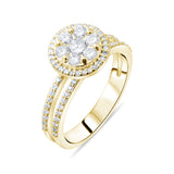 0.61 Carat Natural Diamond Ring – Fine Jewelry Design Style - Gold Stone Diamond