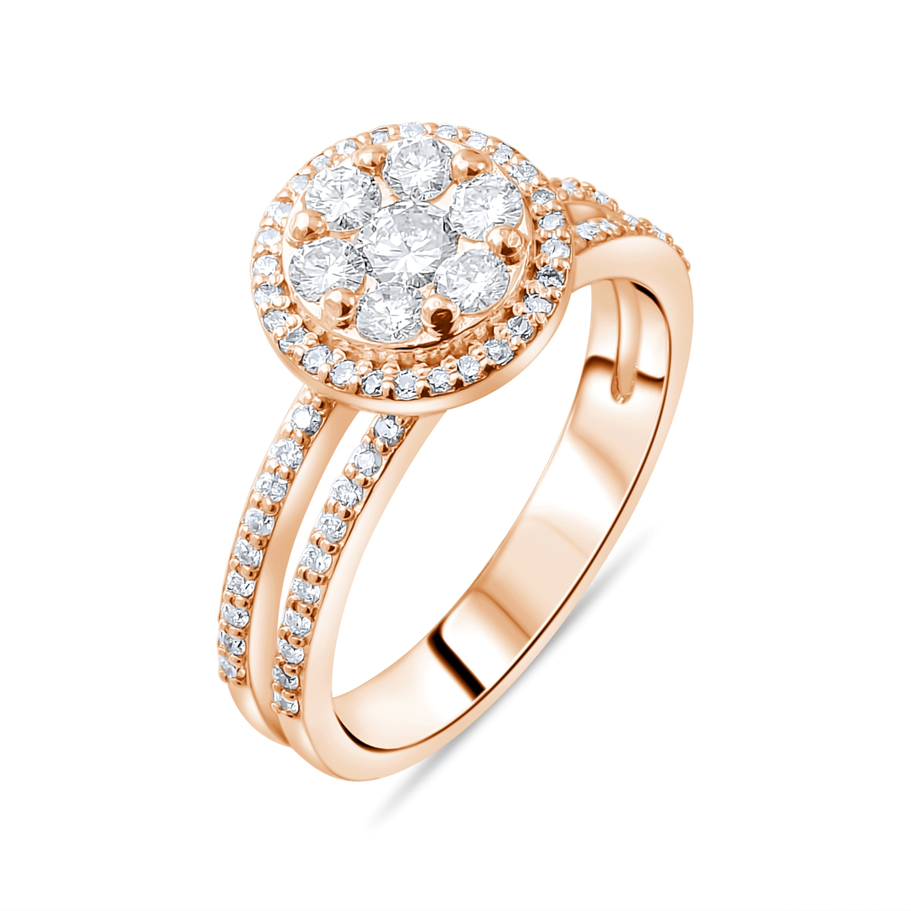 0.61 Carat Natural Diamond Ring – Fine Jewelry Design Style - Gold Stone Diamond