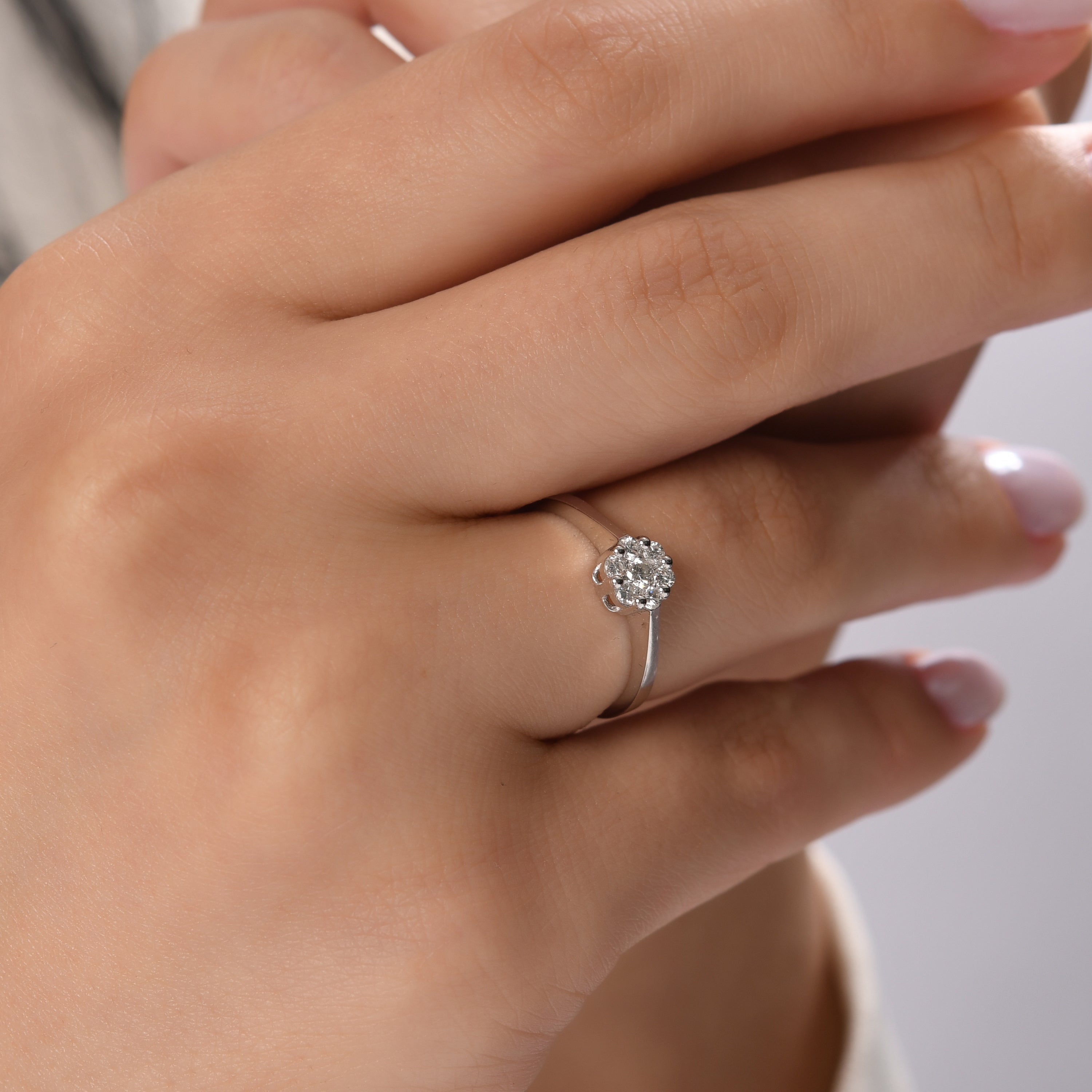 0.29 Carat Natural Diamond Ring – Fine Jewelry Design Style - Gold Stone Diamond