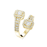 0.70 Carat Natural Baguette Diamond Ring – Fine Jewelry Design Style - Gold Stone Diamond