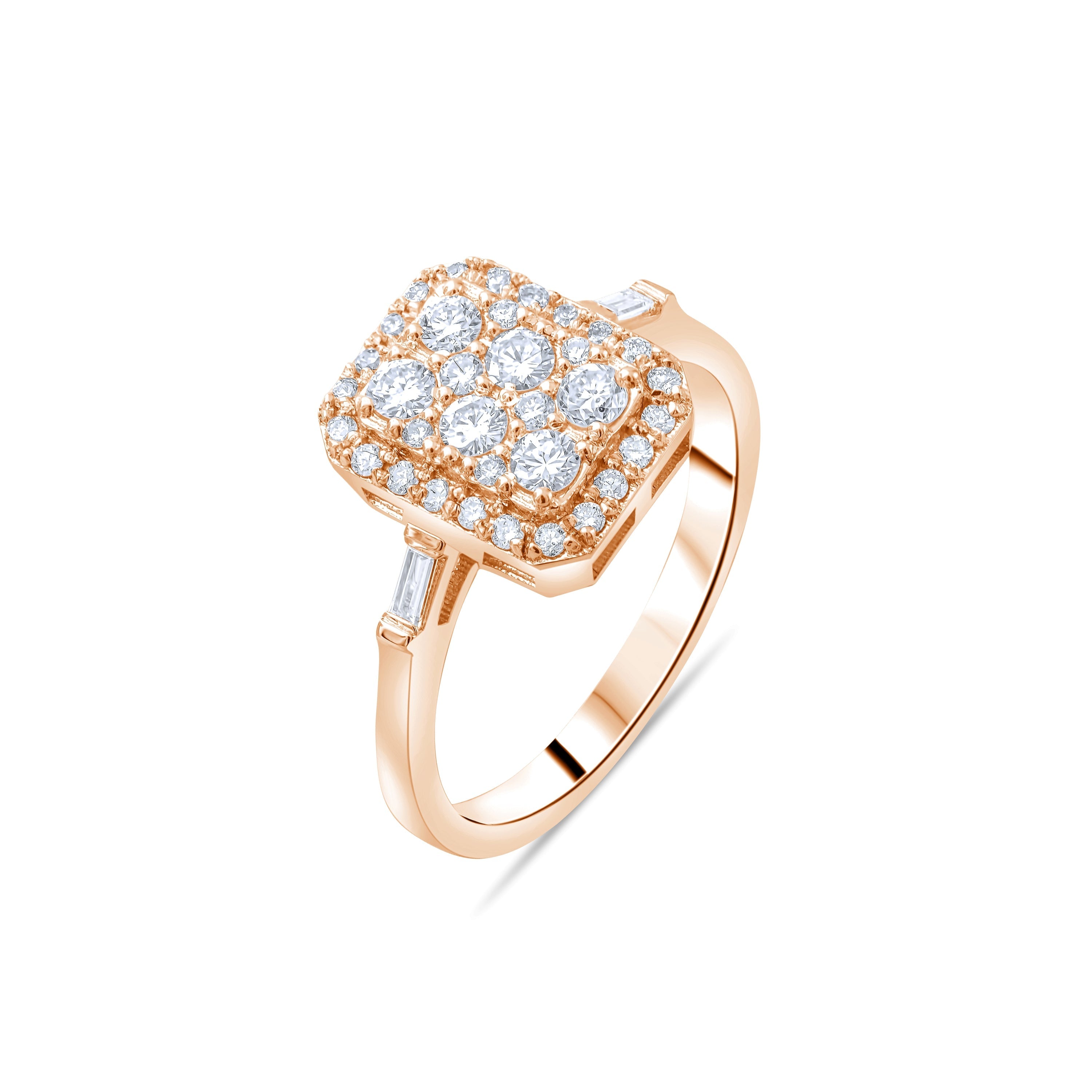 0.42 Carat Natural Diamond Ring – Fine Jewelry Design Style - Gold Stone Diamond