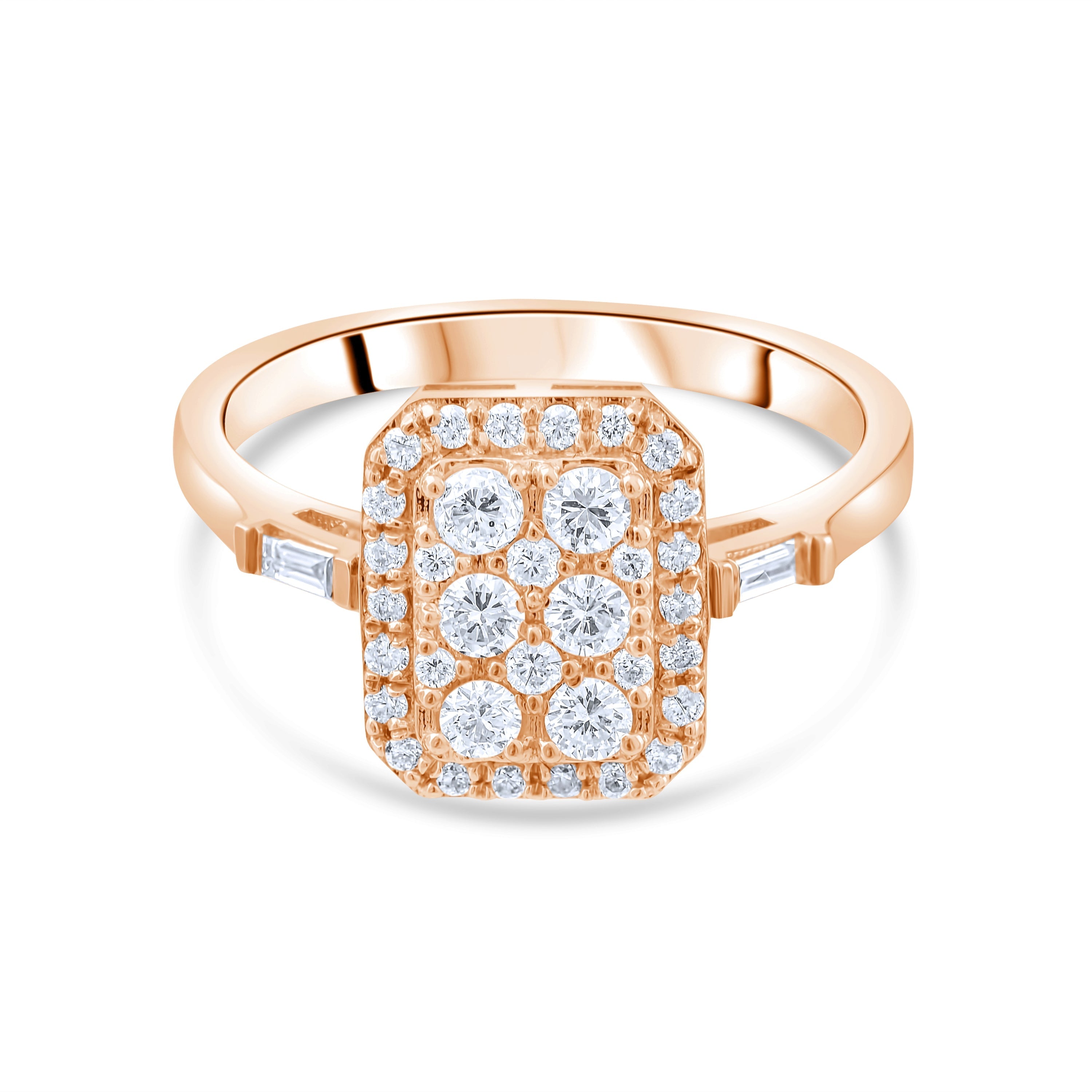 0.42 Carat Natural Diamond Ring – Fine Jewelry Design Style - Gold Stone Diamond