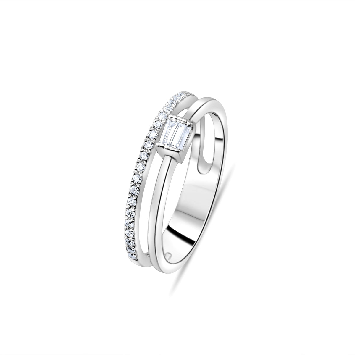 0.23 Carat Natural Baguette Diamond Ring – Fine Jewelry Design Style - Gold Stone Diamond