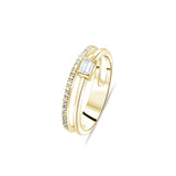 0.23 Carat Natural Baguette Diamond Ring – Fine Jewelry Design Style - Gold Stone Diamond