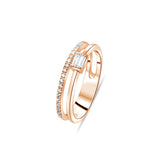 0.23 Carat Natural Baguette Diamond Ring – Fine Jewelry Design Style - Gold Stone Diamond